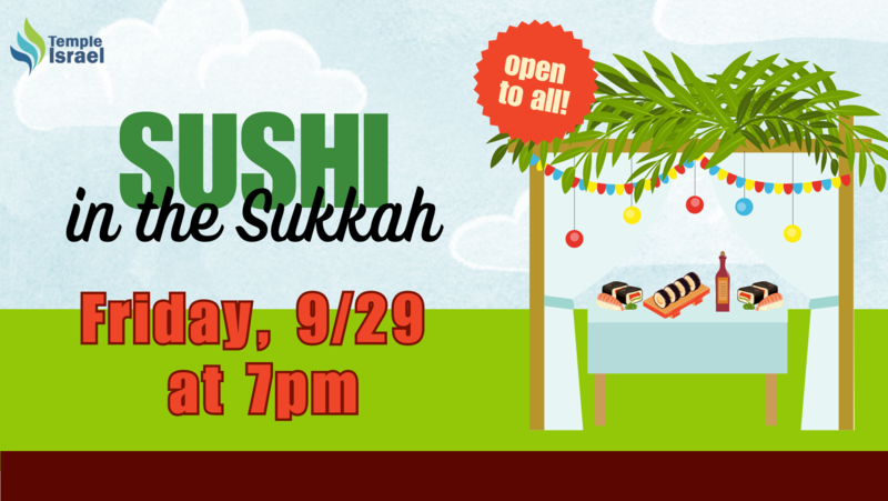 Banner Image for Family Sukkot Program-Sushi in the Sukkah