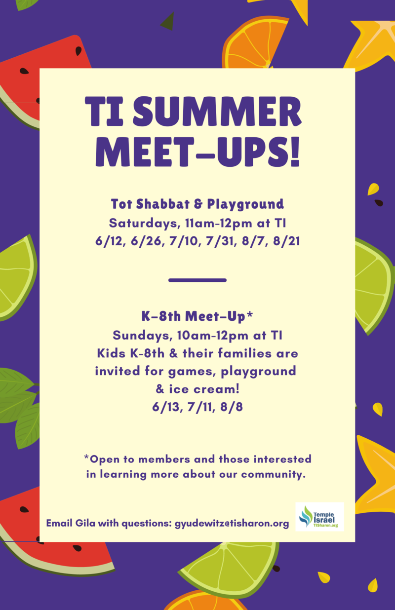 Banner Image for Tot Shabbat Summer Meet-Up
